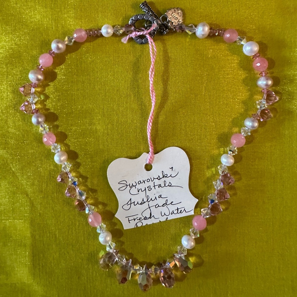 Swarovski crystal necklaces handmade